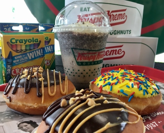 Krispy Kreme collects school supplies to help out the local community